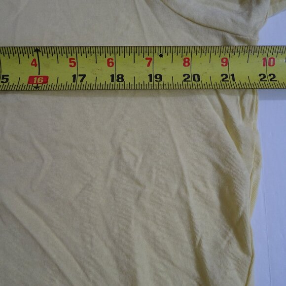 J Crew Yellow Washed Cotton Crew Neck T-Shirt Men Size L Short Sleeve - Picture 7 of 10